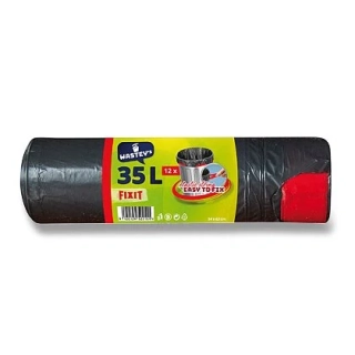 Wastey's Fix it - zatahovací pytle na odpadky - 35 l, 12 ks, 30 mikronů