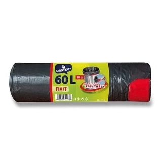 Wastey's Fix it - zatahovací pytle na odpadky - 60 l, 10 ks, 30 mikronů